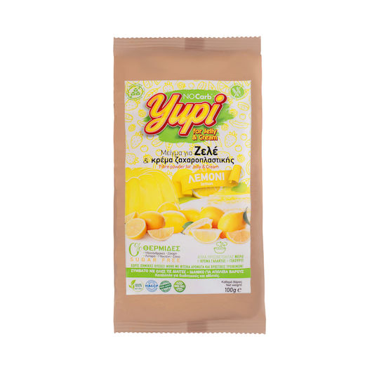 NoCarb Bio-Produkt Mischung für Zele Yupi Zuckerfrei mit Geschmack Banane für Gelee & Cremefüllung Glutenfrei 100gr