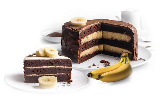 Mix Fără Carbohidrați cu Fibre Vegetale pentru Prăjitură Pufosă Ciocolată-Banană 85g