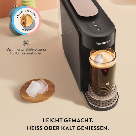 Krups Vertuo UP Kaffeekapselmaschine für Vertuo Kapseln Druckreiniger 15bar Tinten Schwarz