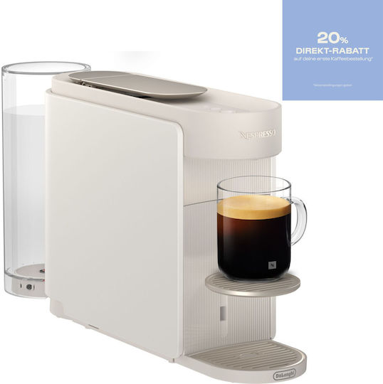 De'Longhi Vertuo Up Καφετιέρα για Κάψουλες Nespresso Πίεσης 15bar Pearl White
