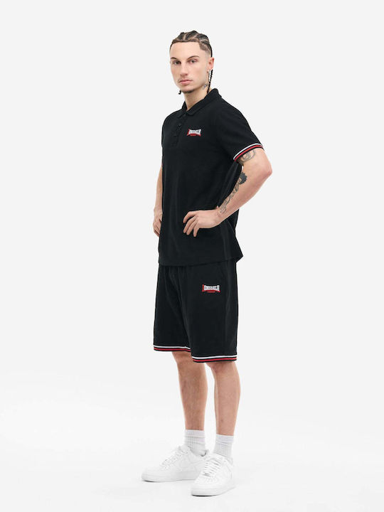 Αθλητική Ανδρική Βερμούδα Σετ Black/white/red