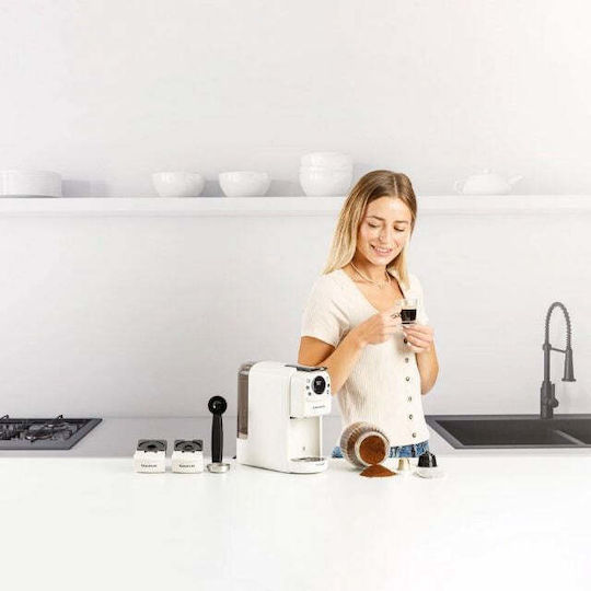 Taurus Mokabari Espressor pentru Capsule Presiune 20bar Albă