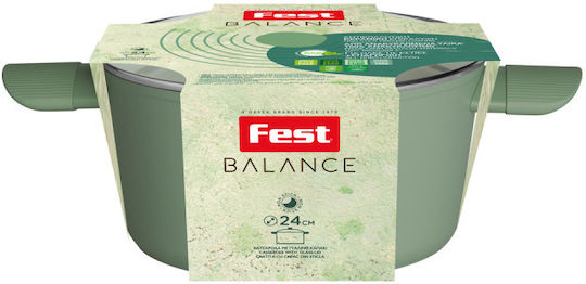 Fest Tiefer Topf aus Aluminium 4.3Es / 24cm