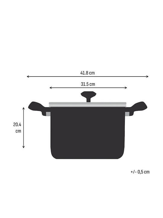 Tefal Emotion+ Rostfreier Stahl Kochtopf 11,4l / 30cm