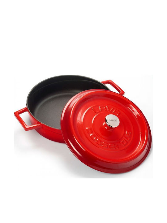 Lava Oală Joasă din Fontă 4,7l / 24cm