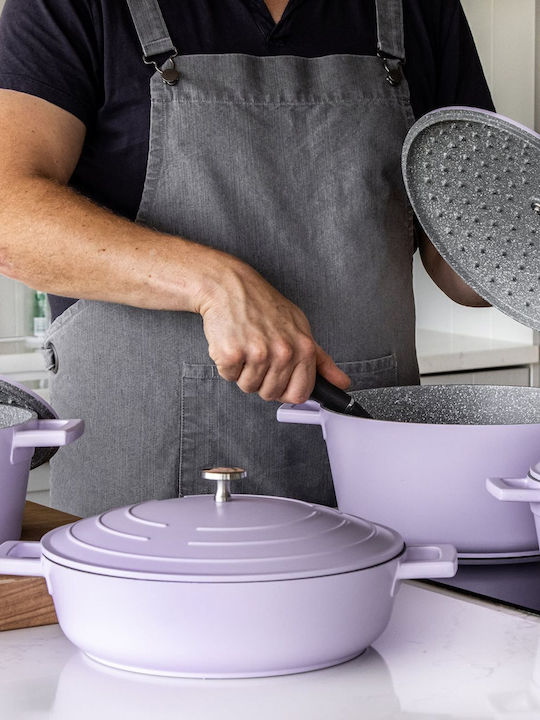 Kitchen Craft Дълбока Тенджера От Лят Алуминий 2.5л 20см