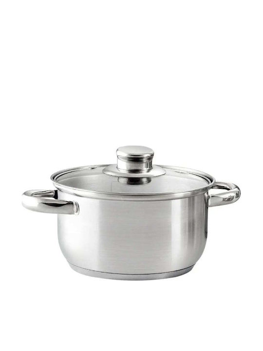 Rosberg Deep Stainless Steel Pot 3.4lt / 20cm