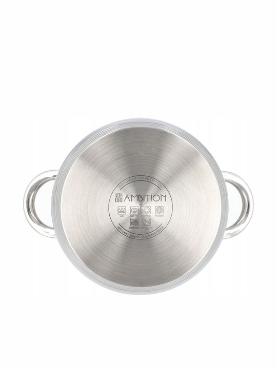Ambition Βαθιά Κατσαρόλα από Αλουμίνιο 4.8lt / 22cm