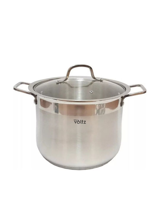 Voltz Voltz Tiefe Rostfreier Stahl Kochtopf 9lt / 24cm
