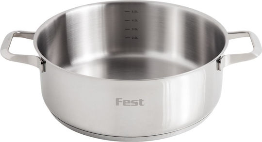 Fest Тенджера от Неръждаема Стомана Плитка 6lt / 28cm