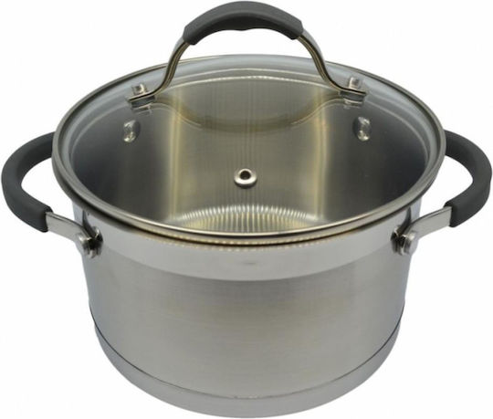 Ankor Βαθιά Ανοξείδωτη Κατσαρόλα 6.1lt / 24cm