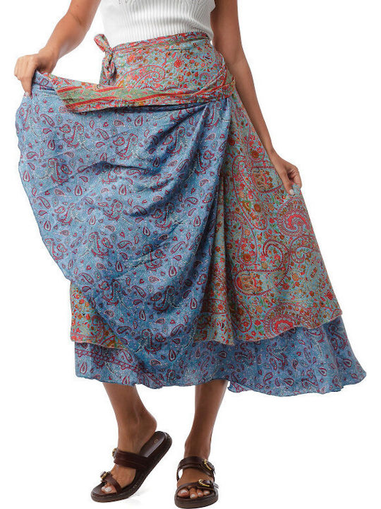 Fustă Midi Multicoloră