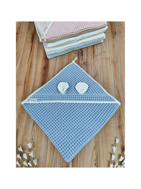 SteweHome Baby Blanket Cotton Blue 100x100cm