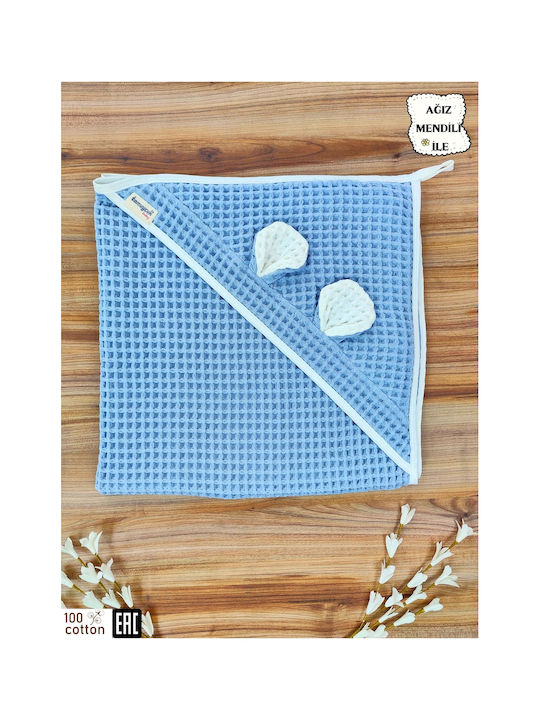 SteweHome Baby Blanket Cotton Blue 100x100cm