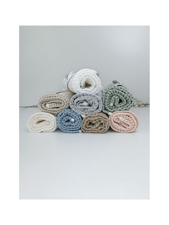 SteweHome Baby Blanket Nursery Swaddling Waffle Gray 100x90cm