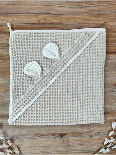 SteweHome SteweHome Babydecke Wickeltücher für Kinderzimmer Piqué Braune 100x90cm