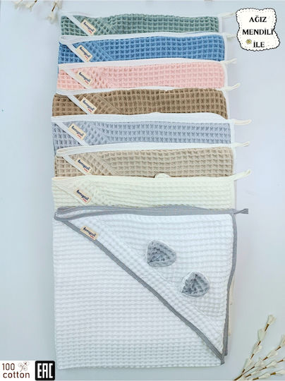 SteweHome SteweHome Babydecke Wickeltücher für Kinderzimmer Piqué Braune 100x90cm