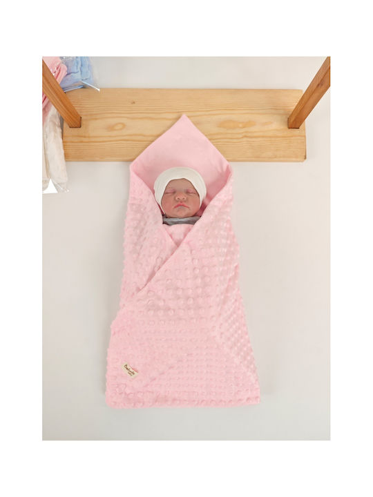 SteweHome Baby Blanket Nursery Swaddling Cotton Pink 90x85cm