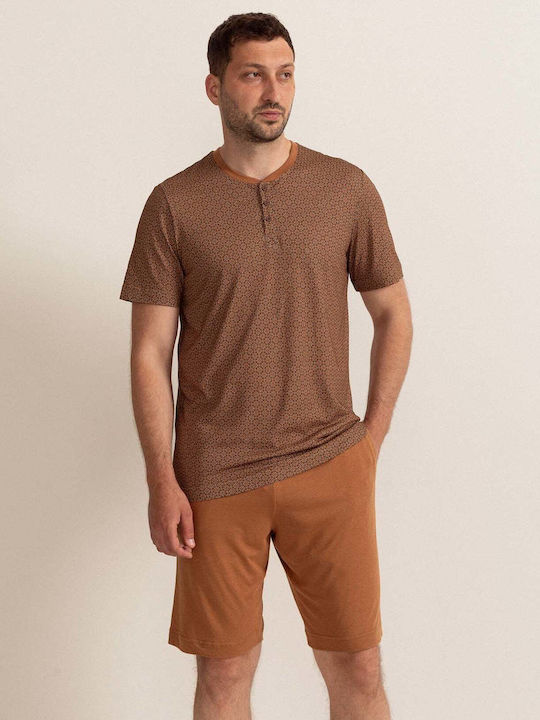 Sofiaman Summer Men's Pyjama Blouse Brown