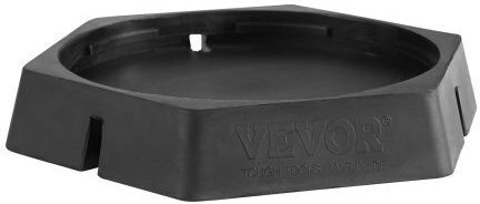 Vevor Rv Leveling Pads Round Landing Feet 9 Inch Jack Stabilizers Permanent Connection Rubber Cushions Capacity 5000 Pounds Per Jack Rv 5th Wheels Trailers Travel Caravans Category A C 6-Pack