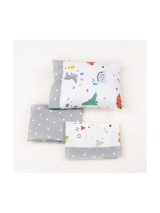 Beauty Home Baby Sheets Set Crib Cotton Satin Fitted Gray 70x140cm