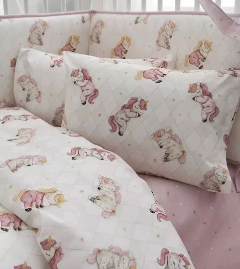 Vesta Home Комплект Бебешки Чаршафи За Количка Памучни Многоцветни 70x125бр 3бр