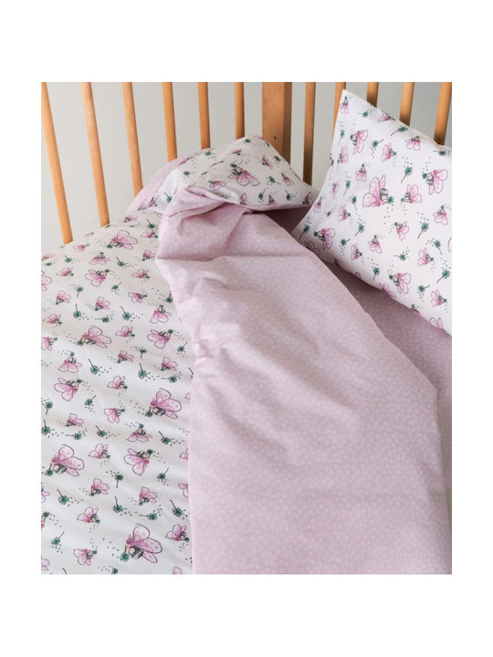 Kentia Set Baby Sheets Crib Cotton Multicolour 120x170cm 3pcs