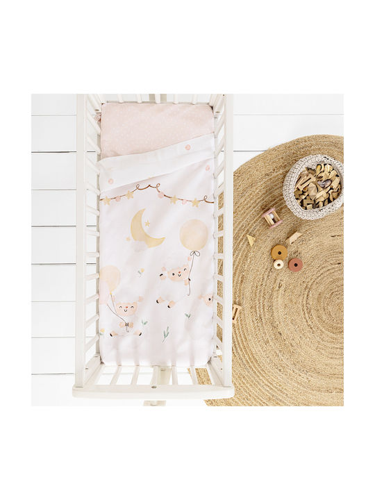 Nima Baby Sheets Cradle Cotton Little Pink 70x110cm 2 Pieces