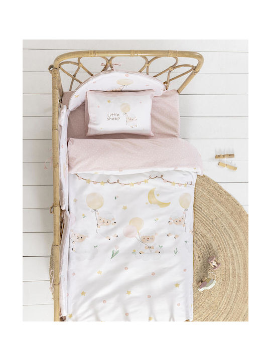 Nima Baby Sheets Cradle Cotton Little Pink 70x110cm 2 Pieces