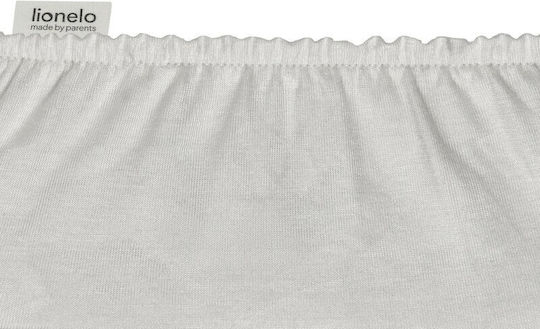 Lionelo Set Baby Sheets Cradle Cotton Fitted White 80x42cm LO-BAMBOO_SHEET_OFF_WHITE_GREY_80x42