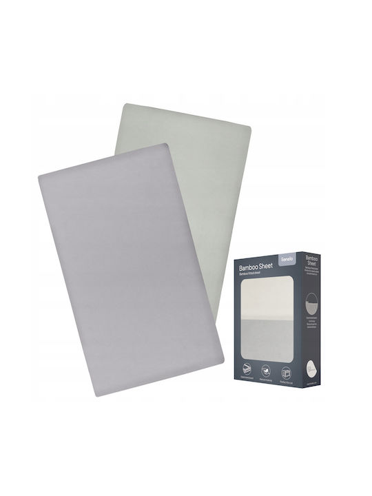 Lionelo Set Lenjerie De Pat Pentru Bebeluși Bumbac Alb 120x60cm