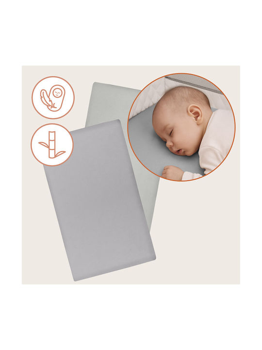 Lionelo Set Lenjerie De Pat Pentru Bebeluși Bumbac Alb 120x60cm