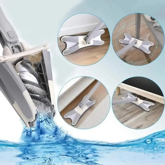 Aurora Twist Mop Περιστρεφόμενη Παρκετέζα με Μικροίνες