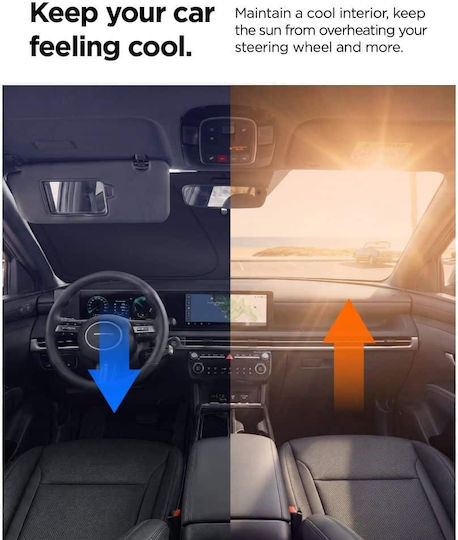 Spigen Parasolar Parbriz Auto Interior 140x80cm
