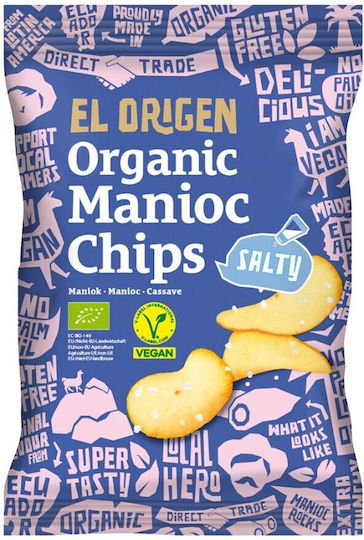 El Origen Bio Kartoffelchips mit Salz Glutenfrei 60gr