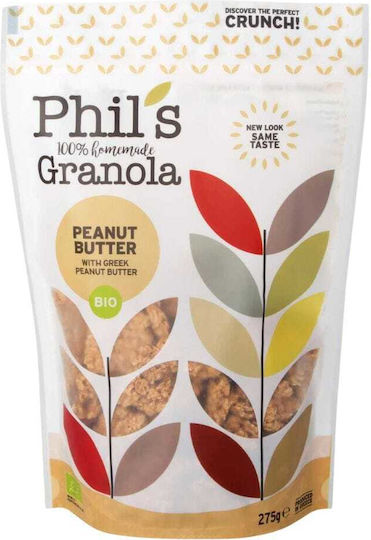 Phil's Granola Bio Granola Ovăz Unt de arahide 275gr