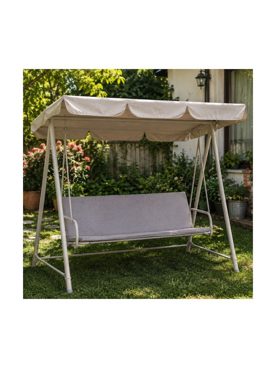 Pucioasa Gartenstuhlkissen Mit Rückenlehne Grau 50x150cm