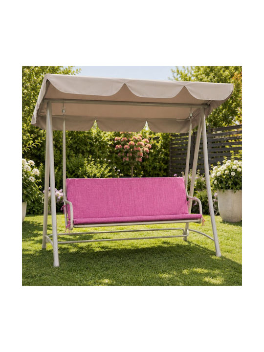 Pucioasa Garden Swing Cushion with Backrest Burgundy 50x150cm