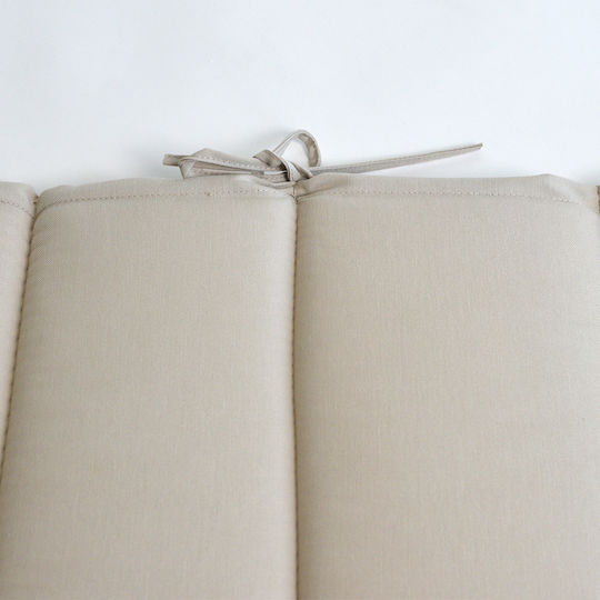 Ravelia Waterproof Garden Chair Cushion with Backrest Beige 50x120cm