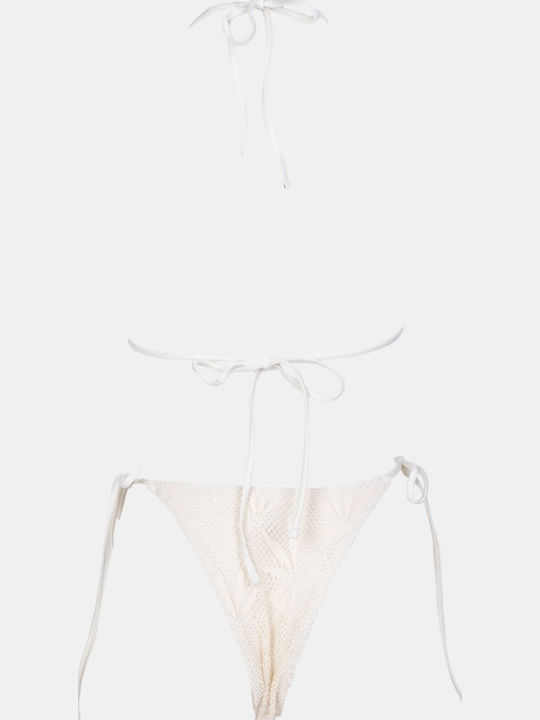 Set Bikini 3 Τεμαχίων Τριγωνάκι Μπεζ