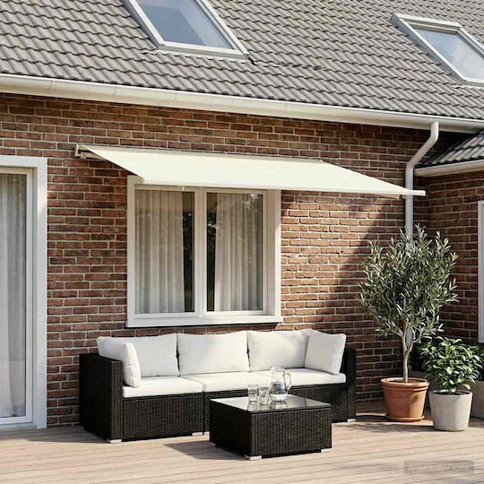 vidaXL Beige Awning Fabric with PU Coating 2.5x3.5m