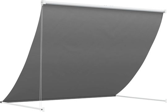 vidaXL Τεντόπανο Γκρι με Επίστρωση PU 1.5x3m