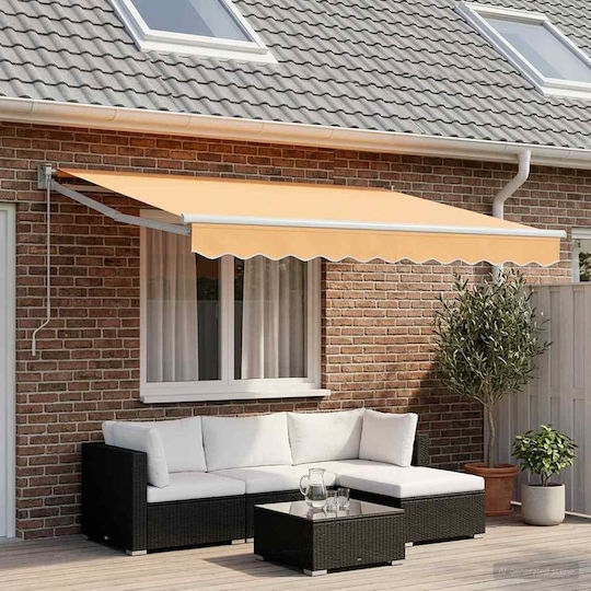 vidaXL Material Pentru Copertină Galben 2.5x2.5m