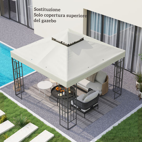 Κάλυμμα για Κιόσκι Γκρι 3x3m
