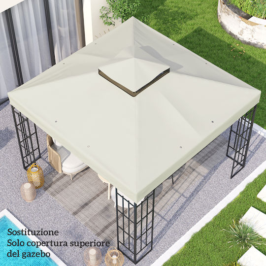 Κάλυμμα για Κιόσκι Γκρι 3x3m