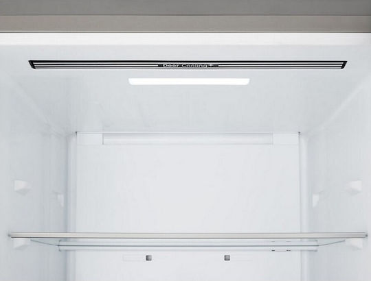 LG Ψυγειοκαταψύκτης 375lt Total NoFrost Υ203xΠ59.7xΒ67.4εκ. Ασημί GBBS322CPY