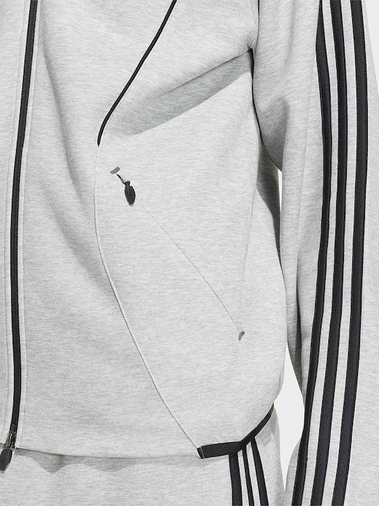 Teamgeist Herren-Sportjacke mit Kapuze Grau