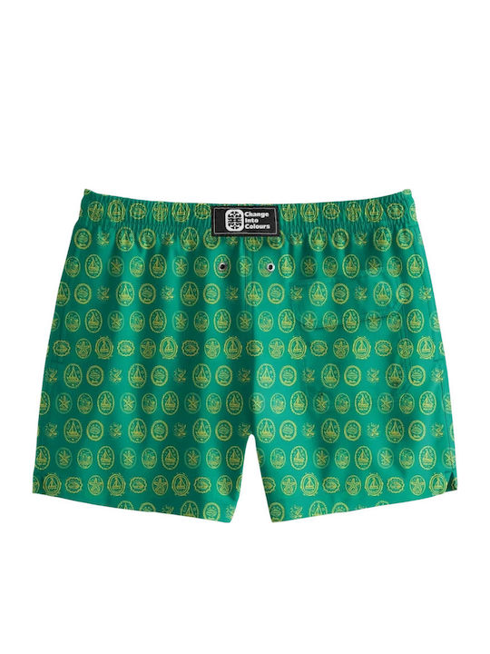 Herren-Bademode Kurze Hosen Grünes