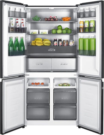 Davoline Side-by-Side Kühlschrank 503Es NoFrost H190.2xB91xT59.7cm. Gray D4SS 503 SL