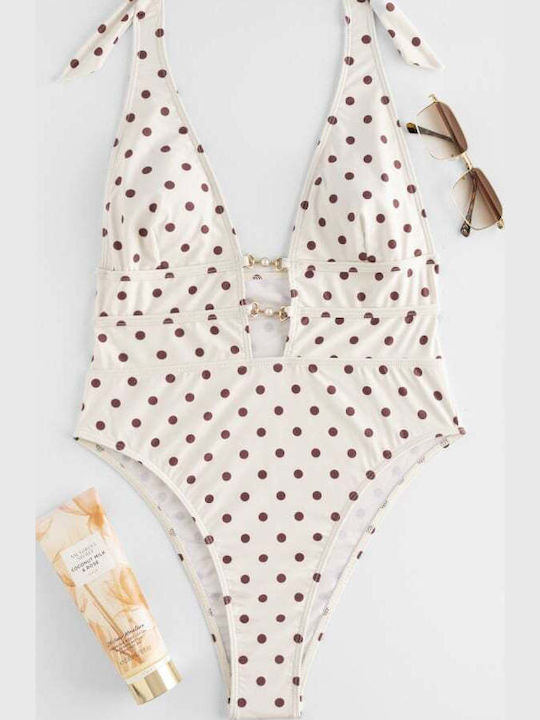 Costum De Baie Întreg Ecru